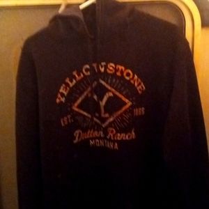 New black hoodie Yellowstone "Dutton ranch"
